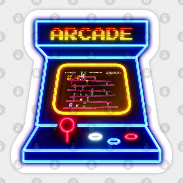 Arcade Sticker by The Design Deck